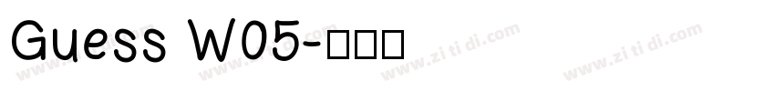 Guess W05字体转换